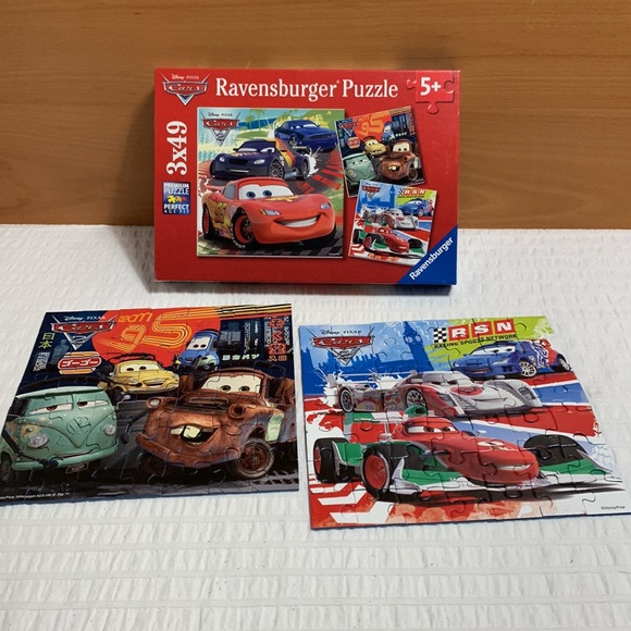 Disney Cars Set of 2 Jigsaw Puzzles by Ravensburger - Picture 1 of 9